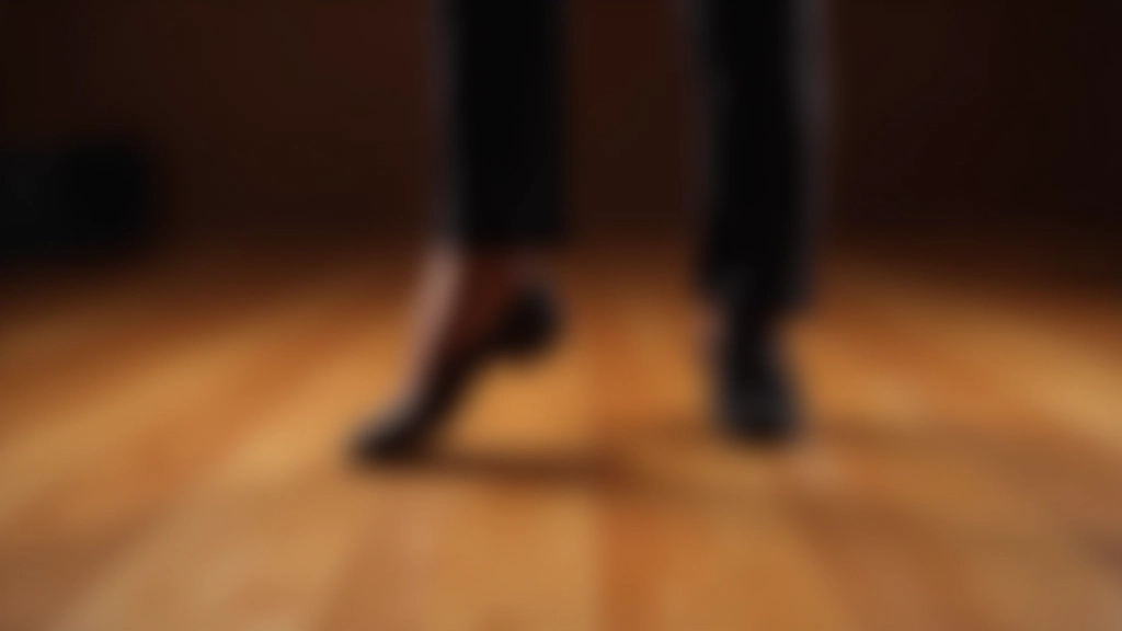 Close-up of feet showing proper bachata basic step position and weight distribution